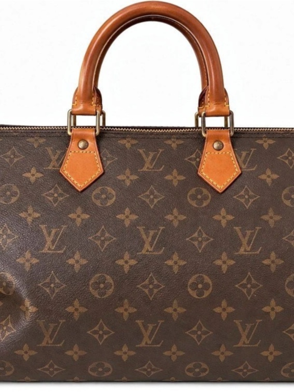 Louis Vuitton Speedy 30 Monogram Travel Bag Brown